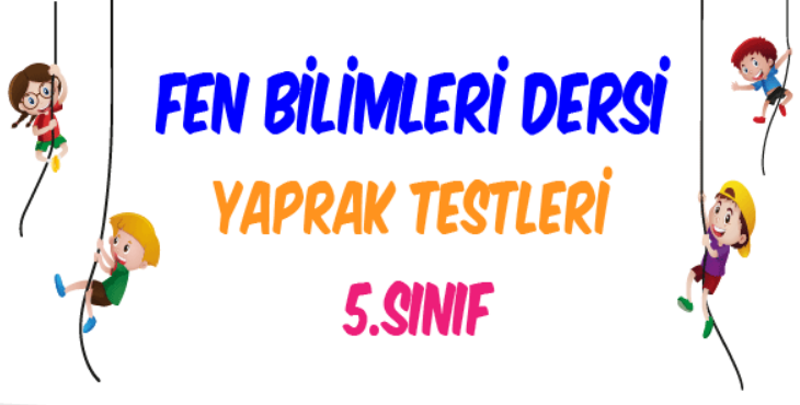 5.sinif fen bilimleri yaprak test PDF indir
